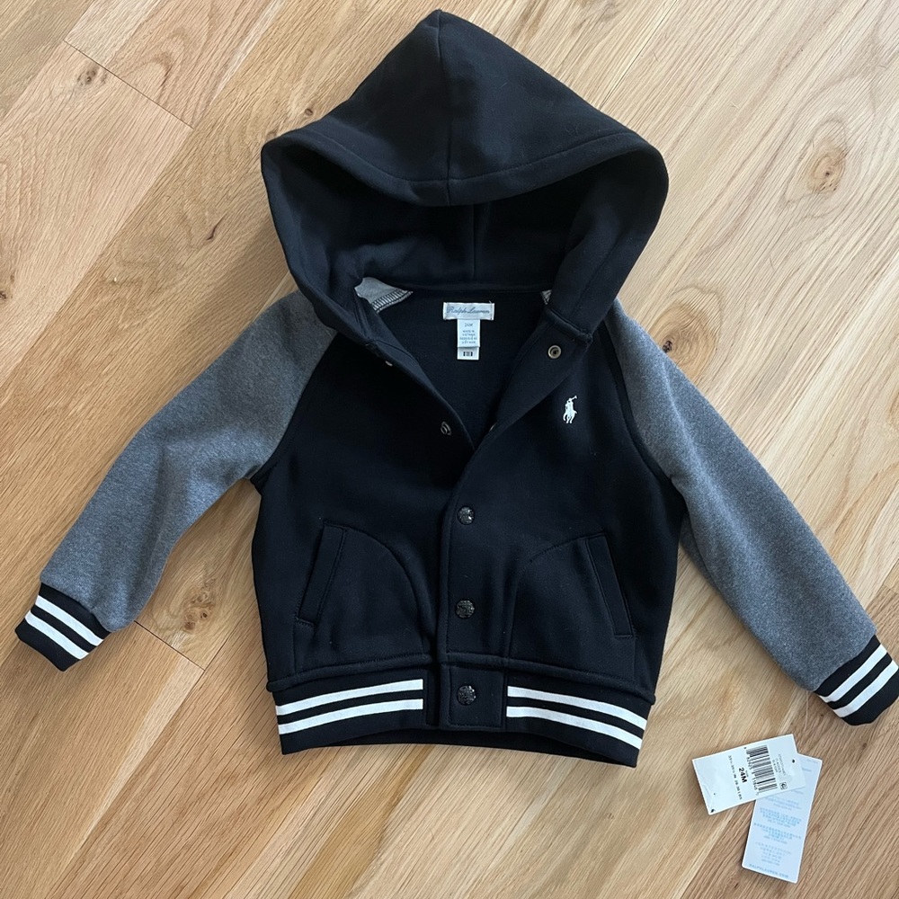 NWT 24M Boys Ralph Lauren Varsity Jacket